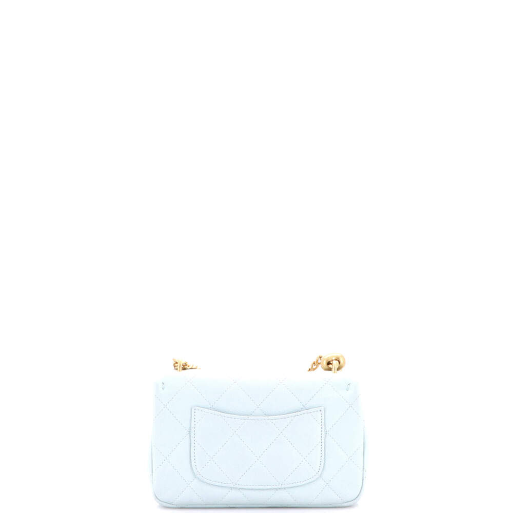 Chanel Mini Sweet Heart Chain Flap Bag Quilted Caviar - Picture 3 of 6